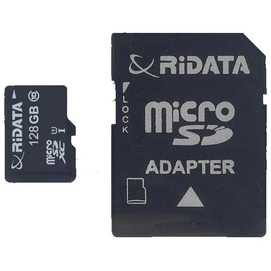RiData 128GB MicroSD Memory Card with Adapter RiData 128GB MicroSD Memory Card with Adapter