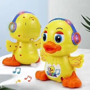 Electric Dancing Duck Toy for Kids, Interactive Light Music Educational Toy, Perfect for Parties, Birthdays, Halloween, Christmas Gifts