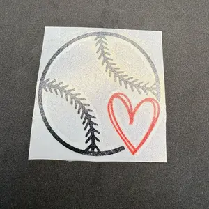 Baseball car decal