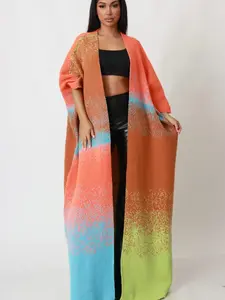 Color Block Sweater Cardigan