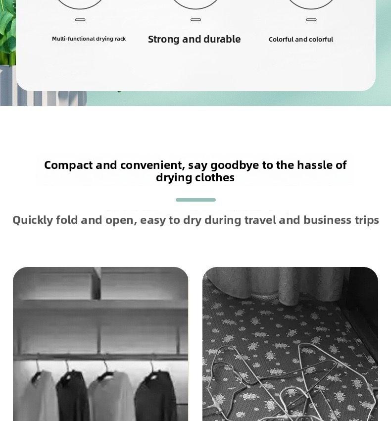 Multifunctional foldable clothes hanger