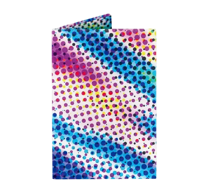 Prismatic Pulse Micro Wallet - 1.3mm Slim Design, Waterproof, Eco-Friendly, RFID Protection, Holds 8 Cards & Cash, Artist Design