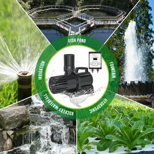 Aquadream Aqua Dream 4230 GPH External Submersible Water Pump with Variable Frequency Controller & Removable Net Cover for Pond Aquarium