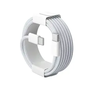 USB-C to USB-C Cable, 3.3/6.6 ft 60W Fast-Charging Type-C Charging Line for Cellphone, Apple iPhone, Samsung Galaxy and MacBook Air