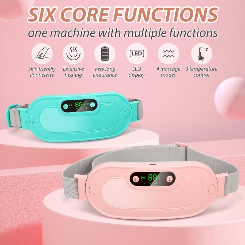 Portable Heating Pad with 3 Heat Levels & 4 Massage Modes, Automatic Shut Off, Adjustable, Menstrual Cramps Relief, Comfort Daily Heated Wrap, USB Charging, 2200mAh Battery, ABS Material, 50℃, 55℃, 60℃ Settings Portable Heating Pad with 3 Heat Levels & 4 Massage Modes, Automatic Shut Off, Adjustable, Menstrual Cramps Relief, Comfort Daily Heated Wrap, USB Charging, 2200mAh Battery, ABS Material, 50℃, 55℃, 60℃ Settings