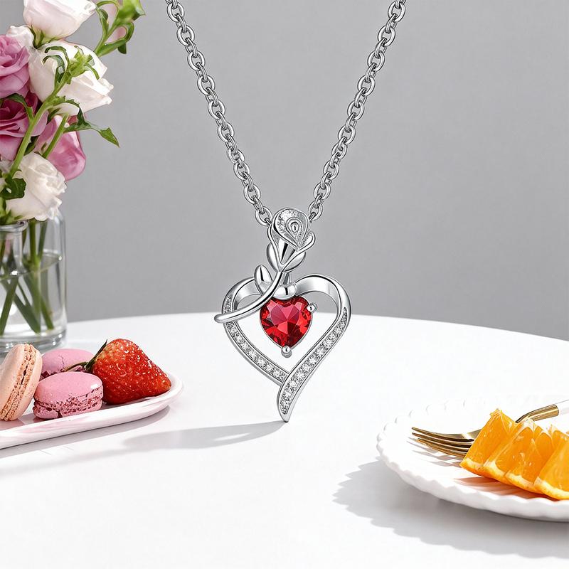 Apple shaped necklace gift box, red heart-shaped necklace, collectible creative gift, cute gift for girlfriend, mother, wife, Mother's Day, Valentine's Day, Christmas, birthday gift