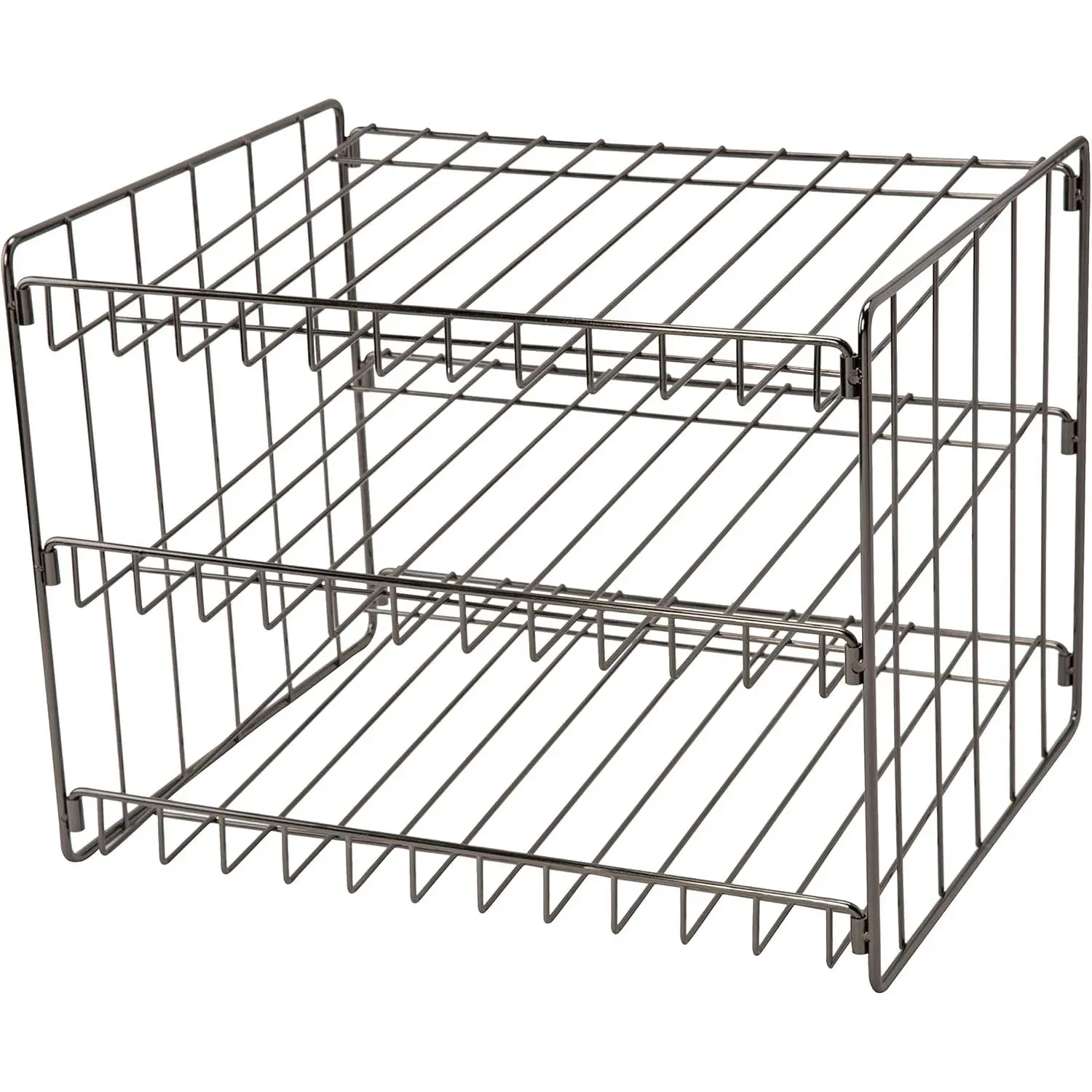3 Tier Can Organizer | Canned Food Storage Rack | Kitchen Cabinet and Pantry Organization | Holds 36 Cans | Space Saving | Onyx