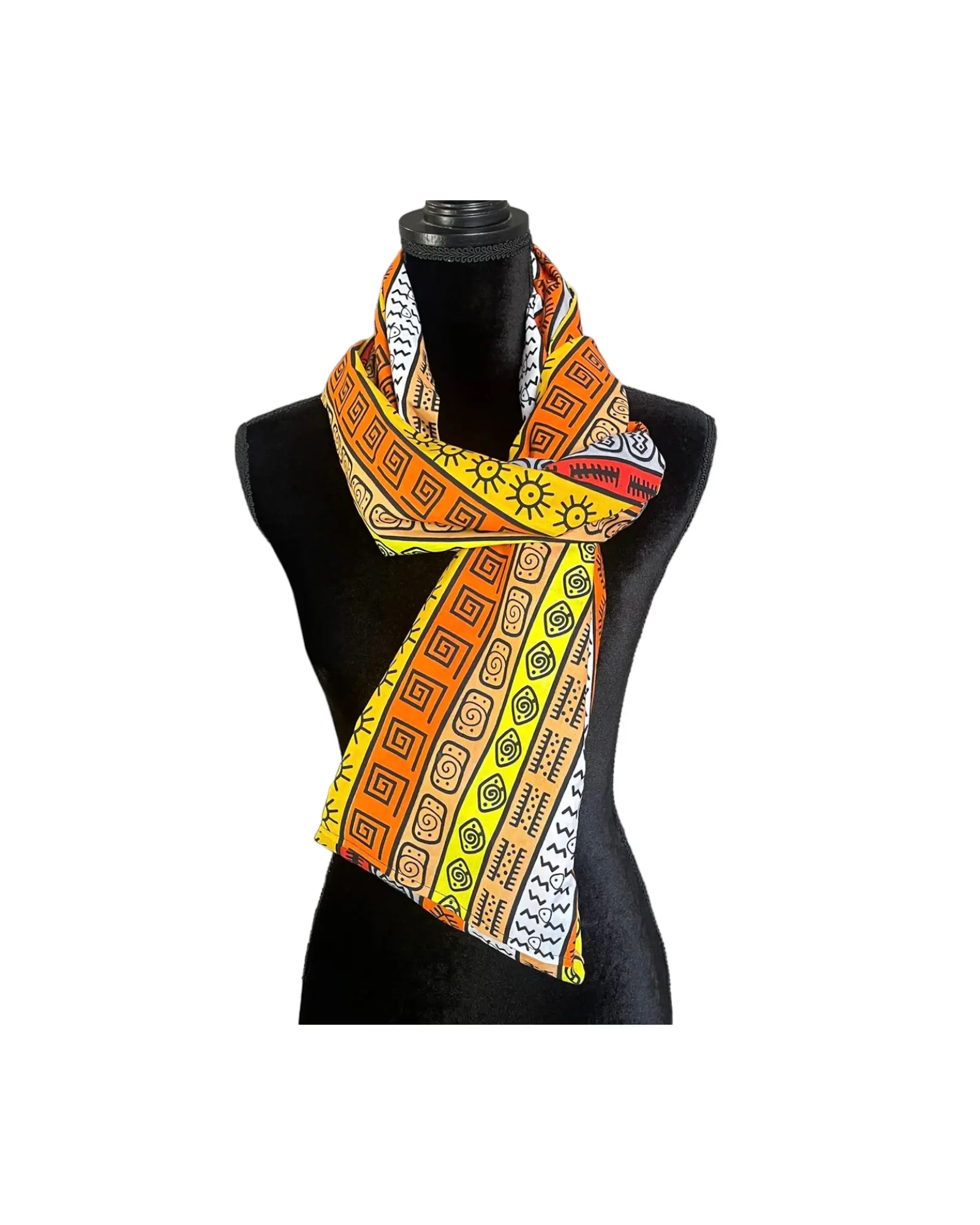 African Print Infinity Scarf & Head Wrap