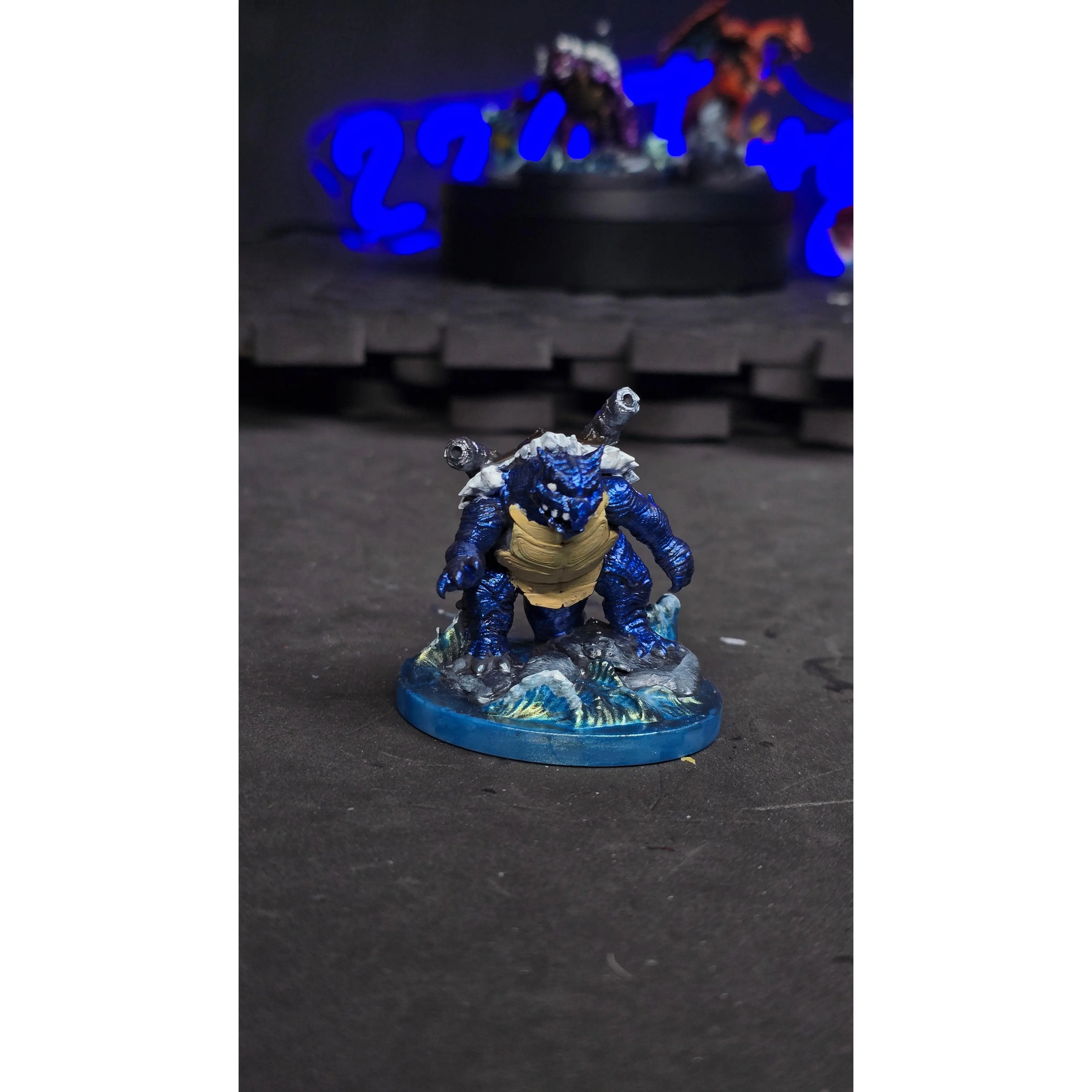 Blastoise -like resin mini for dnd