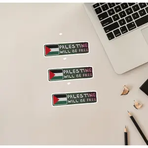 Free Palestine Car Bumper Decal, Pro Palestine Stickers in Bulk for Laptop, Notebook, Water Bottle