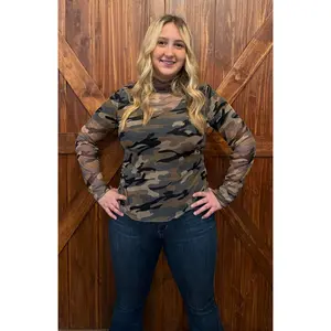 CAMO SLEEK STYLE MESH TOP