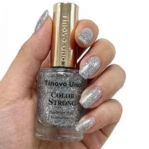 Tinovo Uno 12ml Glitter Nail Polish, Glitter Finish, Long-Lasting Quick-Dry Formula, No Drying Required, Alcohol-Free, Formaldehyde-Free, Nail Polish Formula, Glittery Nails