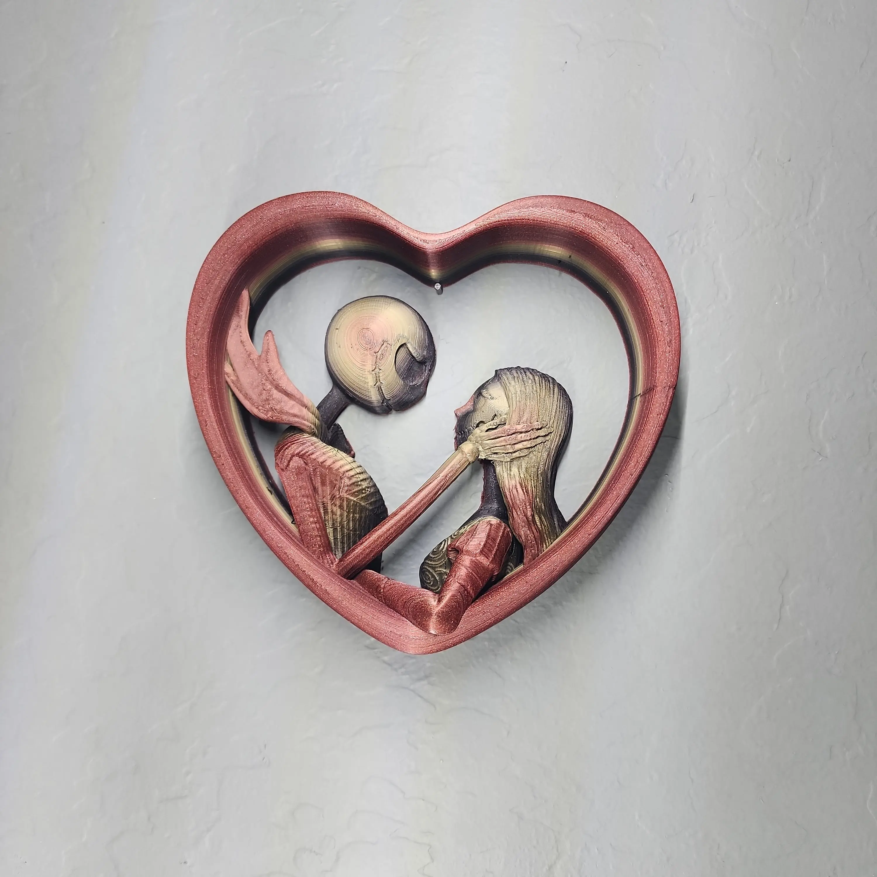 Jack and Sally heart-shaped decoration