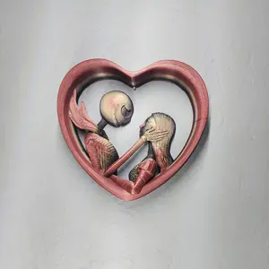 Jack and Sally heart-shaped decoration Jack and Sally heart-shaped decoration