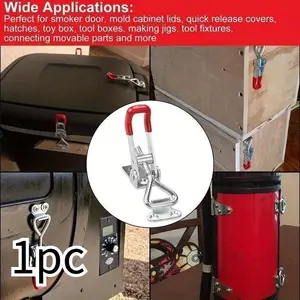 1PCS Heavy Iron Adjustable Buckle Lock Clamp Box Buckle Clamp Door Bolt Type Quick Clamp Accessory Horizontal Clamp Catch Clas