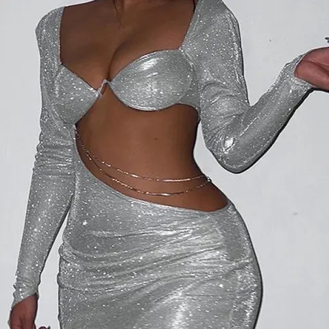 Women's Formal Fitted A-Line Spandex Dress - Sexy Party, Club Clothes for Women, Night Out Wear for Birthday Occasions