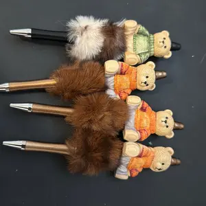 Bear Pen with Sweater  Design for Writing