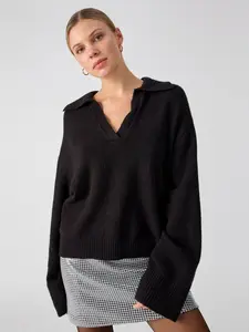 Johnny Collared Sweater Black