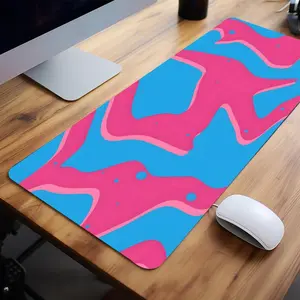 Creative Abstract Art Pattern Extended Mouse Pad, 1 Count Rectangle Gaming Mouse Pad, Desk Keyboard Mat For Home Office