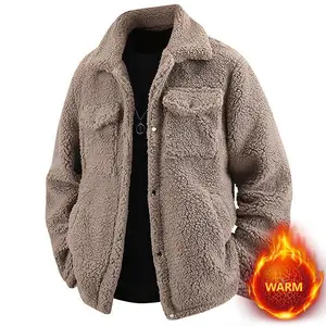 Men's Fleece-Lined Sherpa Jacket | Thickened, Warm & Cold-Proof | Winter Street & Campus Style