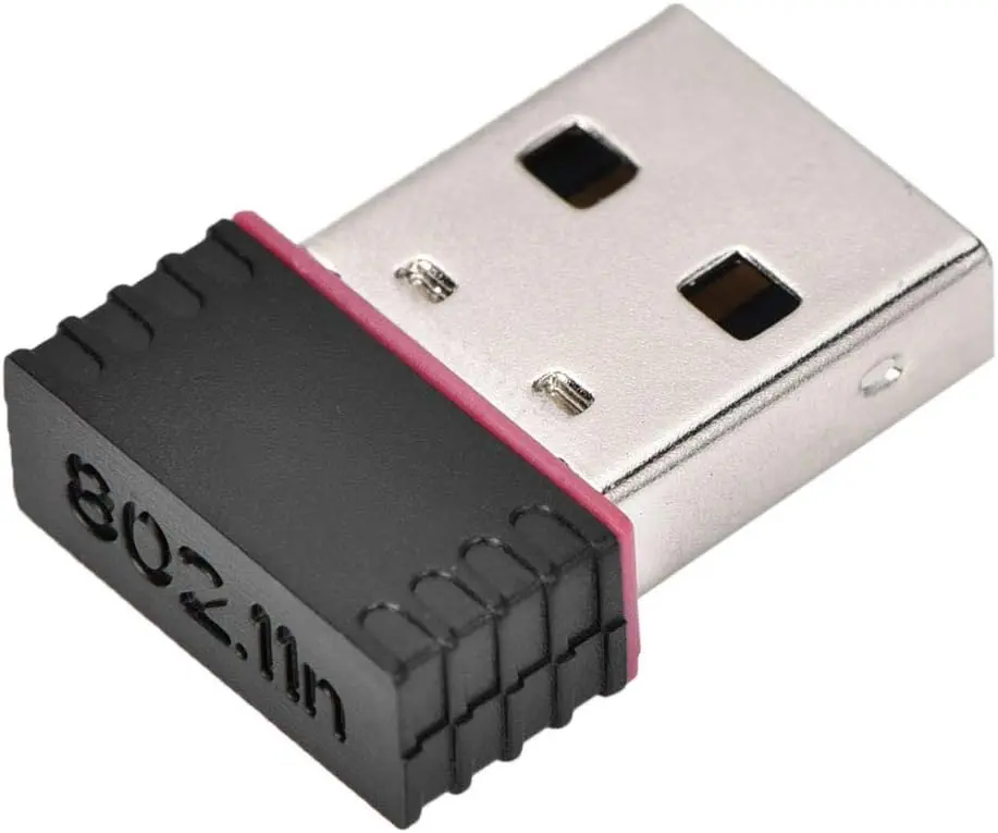 NEW Realtek Mini USB WiFi Wireless Network Adapter, 802.11B/G/N USB LAN Card with RTL8188 Chipset, Compact Wireless Internet Receiver for Desktop PC, Laptop & Computer
