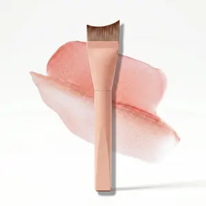 Flat Foundation Brush,Korean Makeup Brush Liquid Fish Tail Thin Makeup Face Brush for Blending, Cream,Foundation Brushes Makeup Tool for Seamless Application
