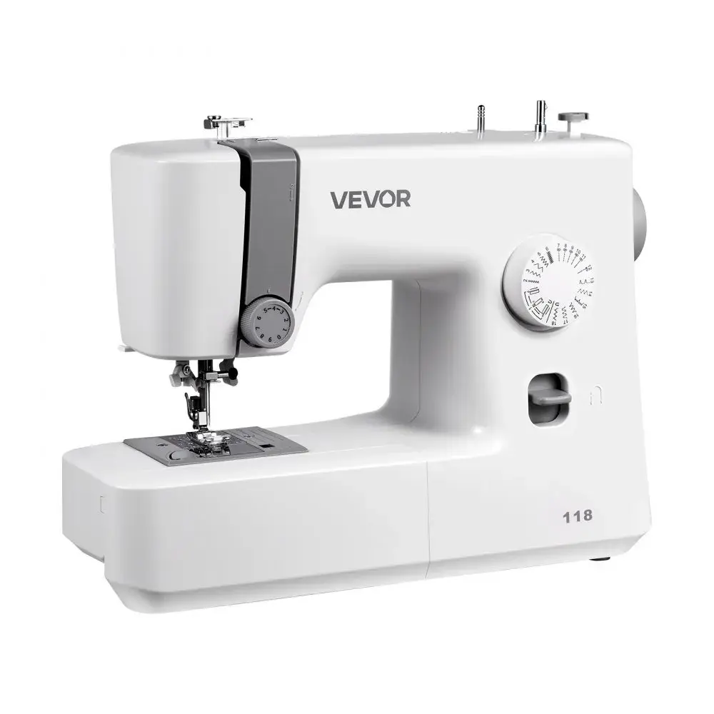 【DealsForYouDays】VEVOR Sewing Machine,18 Stitch Applicationswith LED Light and Foot PedalSimple Dial ControlInterior Metal FrameLightweight and Portable Beginner Sewing Machine for Adults Crafts and Mending