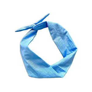Tie Headband - Powder Blue