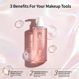 Instant Makeup Puff & Brush Cleaner, Heavy Duty Cleaning Liquid for Cushions & Powder Compacts, Residue-Free Wash
