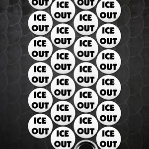 ICE OUT Social Activism And Reform Campaign Pinback Buttons