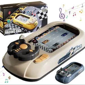 Racing Adventure Car Steering Wheel Toy for Kids Musical Driving Game Toddler Interactive Simulation, Christmas Gifts, Birthday Gifts