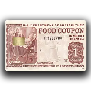 1 food stamp coupon for debit card sticker