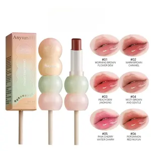 Six Tone Lip Gloss, Jelly Mirror Nude Glossy Glow Lip Moisturizing and Hydrating Lipstick, Essential for Beauty, Cute and Cute Styling Lipstick, Cosmetic, Individual Lipsticks