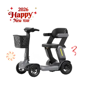 Paiseec Powered Mobility Scooter S3, Removable Battery Foldable Electric Scooter with AI Safety System, Folding Mobility Scooter for Adults Seniors, 25 Miles 6 MPH 300 lbs, All Terrain, Slope Safety