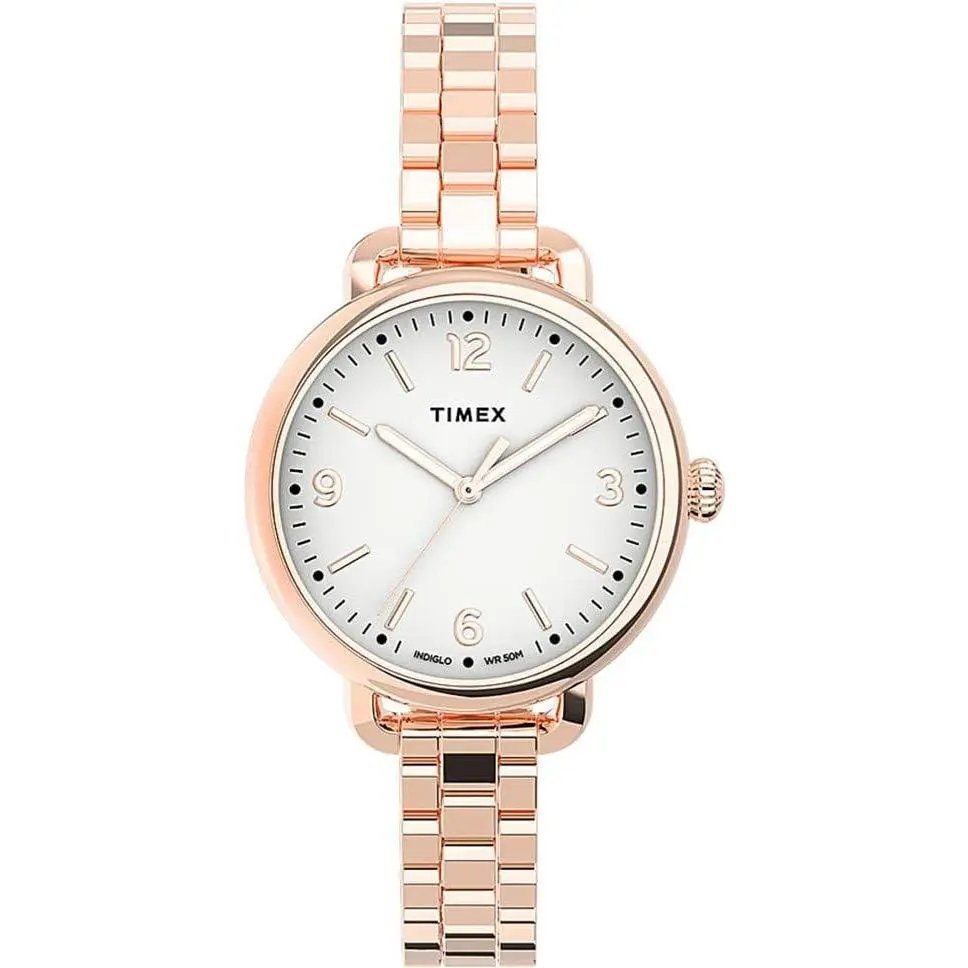 Timex Waterbury Standard Women's Casual Quartz Analog Watch, Stainless Steel Ladies Watch TW2U60700
