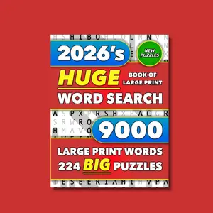 Huge Book of Large Print Word Search: 9000 Words - 224 Puzzles - Varied Themes - Big Print Word Finds For Adults, Seniors, and Teens (Words of Wonder!)