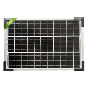 5W Solar Panel High Efficiency 12V Portable Solar Chargerfor Small Devices Monocrystalline Photovoltaic Module LED Lights, Power Banks, and 12V Batteries, Ideal for Outdoor Use