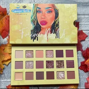 DreamStyle Forever Nude Eyeshadow Palette - 18 Highly-Pigmented Shades, Complete Eyeshadow Collection for Versatile Makeup Looks - Cosmetic