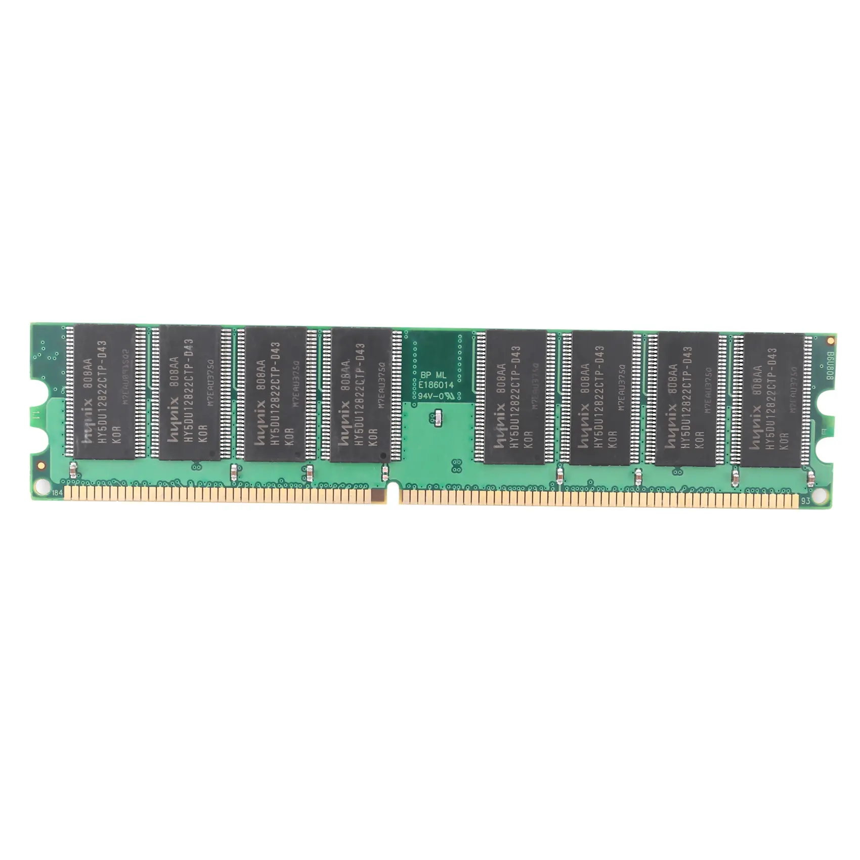 High Quality DDR1 SDRAM Desktop Memory Module - 1GB Capacity, 400MHz Frequency, PC3200, 184-Pin Non-ECC, Compatible with Automotive & Motorcycle Wheels Rims & Accessories Replacement Systems, Compatible With Multiple System