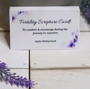 Fertility scripture cards