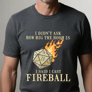 I Cast Fireball Shirt, DND Dragon Dungeon Master Unisex Tee, Wizard Joke Retro Funny Shirt, Trending Unisex Tee Shirt, Unique Shirt Gift, unisex sweatshirt