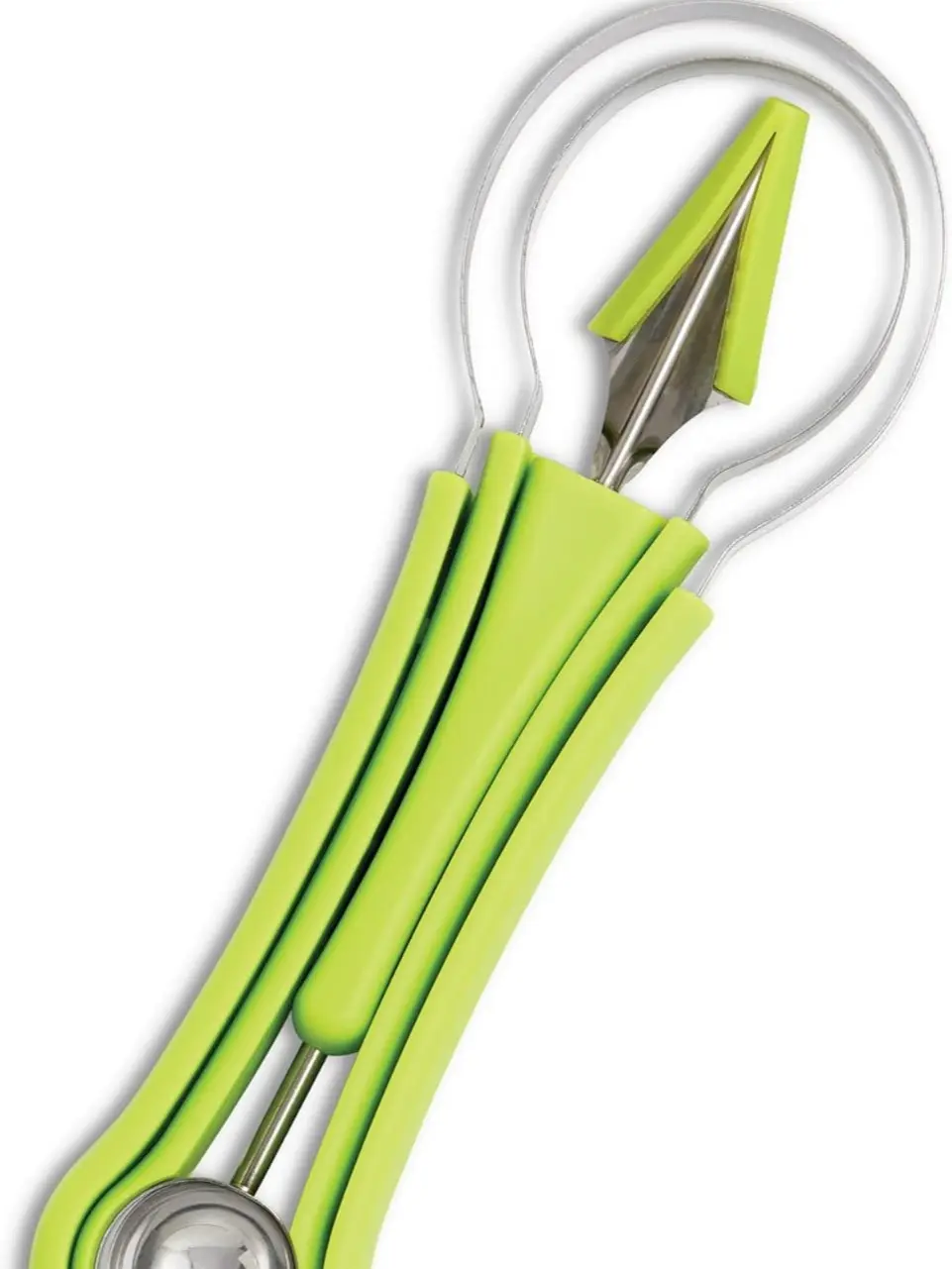 4-in-1 Fruit Tool Set with Stainless Steel Blades | Melon Baller, Seed Remover, Fruit Scoop & Carving Tool | BPA-Free Kitchen Gadget for Watermelon, Cantaloupe, Papaya & More