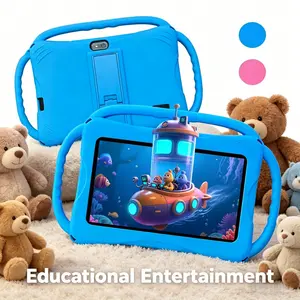 2026 New Android Learning Tablet for Preschoolers | Parental Controls, Dual Cameras, Wi-Fi | 7-inch Kids' Tablet with Durable Triple-Grip Shock-Resistant Case, Best Tablet Gift for Kids' Entertainment, Dual Cameras, Shock-Resistant Case