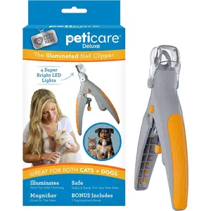 LED Pet Nail Clippers - Cat and Dog Nail Clippers, Polishing Pet Cleaning Supplies