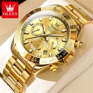 Celebrity endorsement OLEVS brand trendy sports style fully automatic mechanical watch niche fashion hot style luminous waterproof multifunctional men's watch 6638