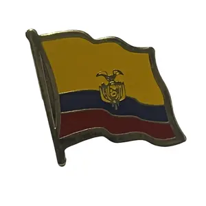 Ecuador Pin - Colorful Design with Eagle and Eagle Symbol