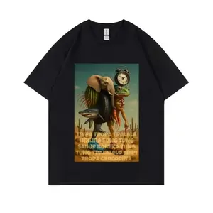 Italien Brainrot Tung Tung Tung Sahur T Shirt For Men Tralalero Tralala Boneca Ambalabu Lirili Larila Hommes Humor Tee Soft Cotton Breathable Short Sleeve Graphic Casual Streetwear Summer Cool High Quality Gift