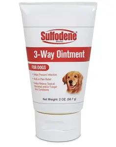 Dog  3-Way Ointment, Relieves Pain & Prevents Infection For Dog Cuts, Scrapes, Bites and Injuries, 2 Ounce