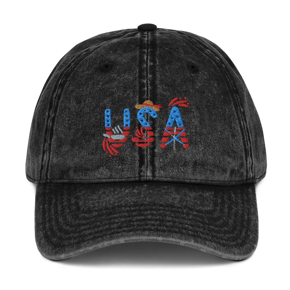 Vintage Cotton Twill Cap USA luffy one piece