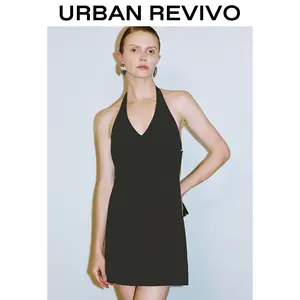 URBAN REVIVO Sleeveless A-Line Dresses UWG750018 Casual Outfit 2025 Women Clothing Girl Elegant Fashion Trendy and Versatile OOTD Womenswear